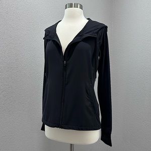 Lucy Full Zip Hoodie Jacket in Black